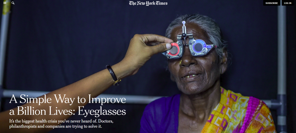 A simple way to improve a Billion lives: Eyeglasses