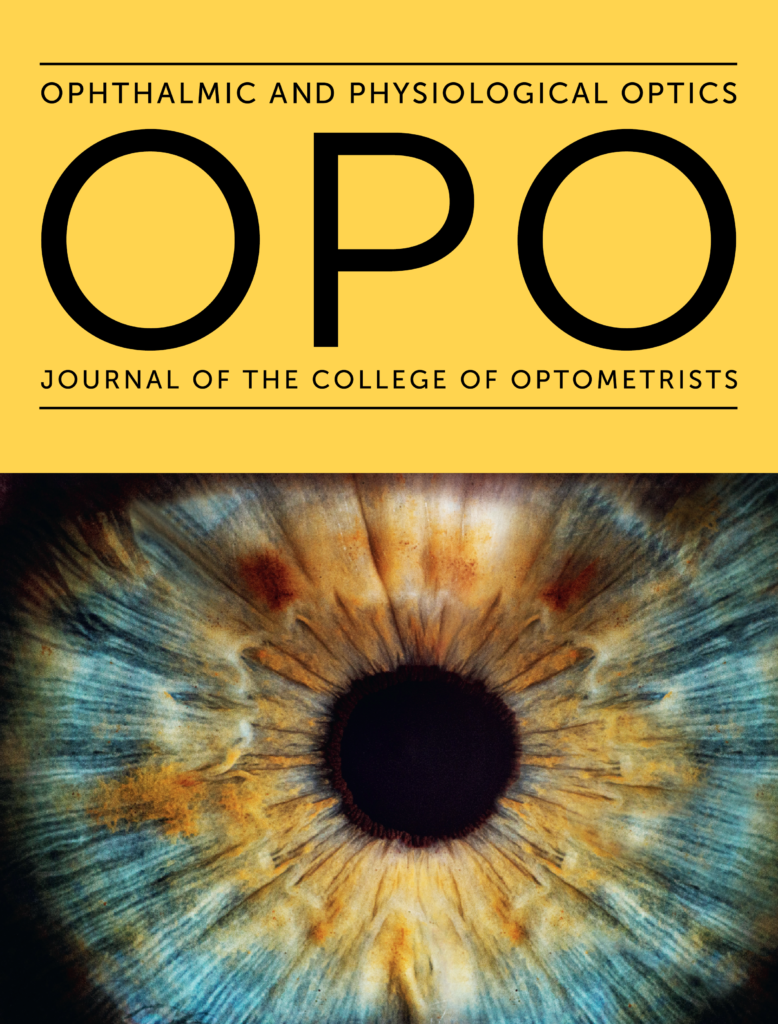MEDIC Research published in Ophthalmic & Physiological Optics (OPO) 